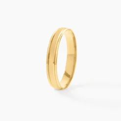 Discount Histoire d'Or Alliance Mat Et Brillant Ruban Plat Or Jaune