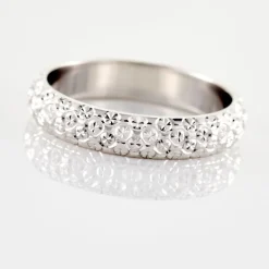 Discount Histoire d'Or Alliance Mathena Ruban Plat Or Blanc