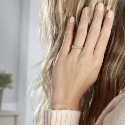 Discount Histoire d'Or Alliance Mathena Ruban Plat Or Blanc