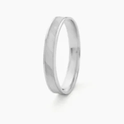 Sale Histoire d'Or Alliance Matheo Ruban Plat Or Blanc