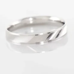 Sale Histoire d'Or Alliance Matheo Ruban Plat Or Blanc