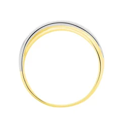 Histoire d'Or Alliance Maylisse Ruban Plat Or Bicolore* Bijoux Personnalisés|Bagues