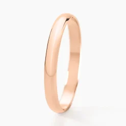 New Histoire d'Or Alliance Meredithe Demi Jonc Classique Or Rose