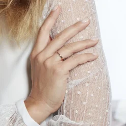 New Histoire d'Or Alliance Meredithe Demi Jonc Classique Or Rose