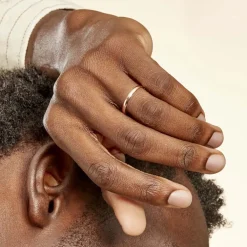 New Histoire d'Or Alliance Meredithe Demi Jonc Classique Or Rose