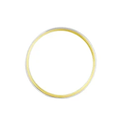 Online Histoire d'Or Alliance Miroir Ruban Plat Or Bicolore