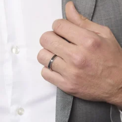 Outlet Histoire d'Or Alliance Naudin Ruban Plat Or Blanc