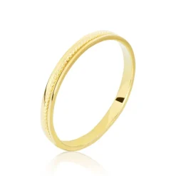 Histoire d'Or Alliance Perlee or jaune
