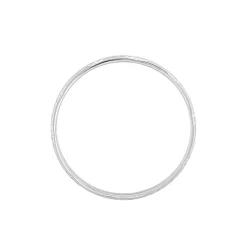 Discount Histoire d'Or Alliance Phibie Ruban Plat Argent Blanc