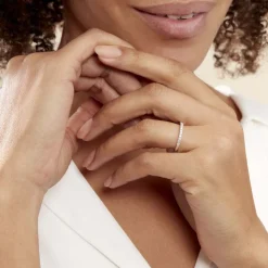 Discount Histoire d'Or Alliance Pristina Or Blanc Diamant