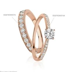 Histoire d'Or Alliance Rhea Or Rose Diamant* Bagues