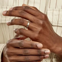 Histoire d'Or Alliance Rhodium Ruban Plat Palladium Bicolore* Bijoux Personnalisés|Bagues