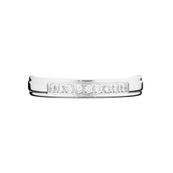 New Histoire d'Or Alliance Serti Pave Or Blanc Diamant