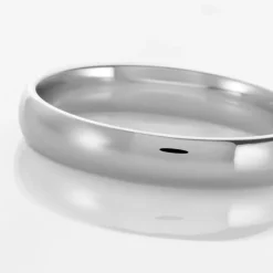 Clearance Histoire d'Or Alliance Sonia Demi Jonc Confort or blanc