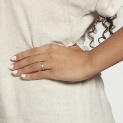 Histoire d'Or Alliance Strie Fantaisie Demi Jonc Classique Or Bicolore* Bijoux Personnalisés|Bagues