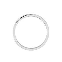 Discount Histoire d'Or Alliance Sylvaincine Ruban Plat Or Blanc