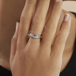 Histoire d'Or Alliance Tournesol Or Blanc* Bijoux Personnalisés|Bagues