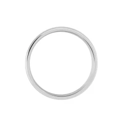 Online Histoire d'Or Alliance Trephine Ruban Plat Argent Blanc