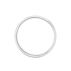 Histoire d'Or Alliance Tyffen Ruban Plat Argent Blanc* Bijoux Personnalisés|Bagues