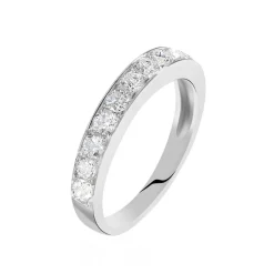 Histoire d'Or Alliance Valentine Or Blanc Diamant Synthetique* Bijoux Personnalisés|Bagues