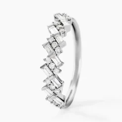 Online Histoire d'Or Alliance Zachary Or Blanc Diamant Synthétique