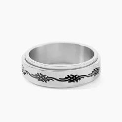 Histoire d'Or Bague Acier Blanc Lucas* Bagues|Bagues Sans Pierre