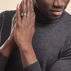 Discount Histoire d'Or Bague Acier Blanc Walder