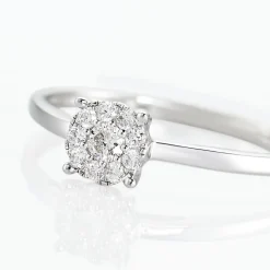 New Histoire d'Or Bague Adeline Or Blanc Diamant