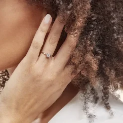 New Histoire d'Or Bague Adeline Or Blanc Diamant