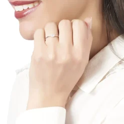 Histoire d'Or Bague Adelisa Or Blanc Diamant* Bagues|Bagues Avec Pierre