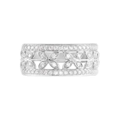 Clearance Histoire d'Or Bague Aella Or Blanc Oxyde De Zirconium