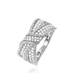 Hot Histoire d'Or Bague Agnes Or Blanc Diamant