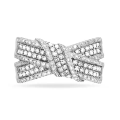 Hot Histoire d'Or Bague Agnes Or Blanc Diamant