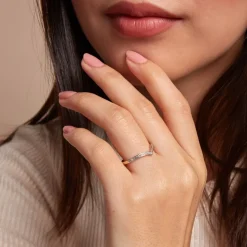 Histoire d'Or Bague Aindreas Or Blanc Diamant* Bagues|Bagues Avec Pierre