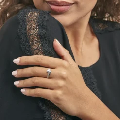 Histoire d'Or Bague Ainhoa Or Blanc Diamant* Bagues|Bagues Avec Pierre