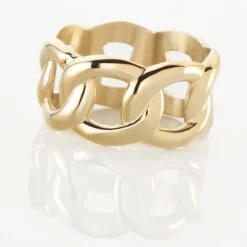 Histoire d'Or Bague Aissata Acier Dore* Bagues|Bagues Sans Pierre