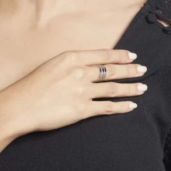 Best Histoire d'Or Bague Ajustable Abid Acier Blanc