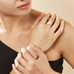 Best Histoire d'Or Bague Ajustable Argent Blanc Jeronimo Perle Oxydes De Zirconium