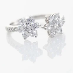 Discount Histoire d'Or Bague Ajustable Sarette Argent Blanc Oxyde De Zirconium