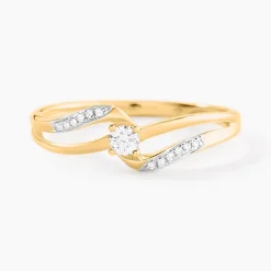 Hot Histoire d'Or Bague Aksinya Or Jaune Diamant
