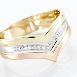 Clearance Histoire d'Or Bague Alix Or Tricolore Diamant