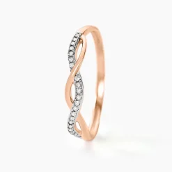 Sale Histoire d'Or Bague Alizee Or Rose Diamant