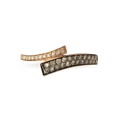 Histoire d'Or Bague Amelie Or Rose Rubis Et Diamant