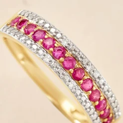 Best Histoire d'Or Bague Amias Diamant or jaune rubis