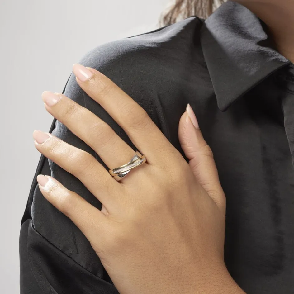 Histoire d'Or Bague Andrette Or Bicolore Diamant* Bagues|Bagues Avec Pierre