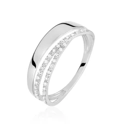 Hot Histoire d'Or Bague Angele Or Blanc Diamant