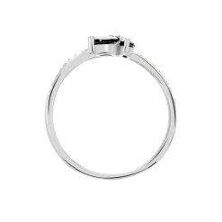 Histoire d'Or Bague Angie Or Blanc Saphir Diamant* Bagues|Bagues Avec Pierre