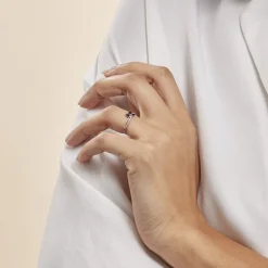 Histoire d'Or Bague Angie Or Blanc Saphir Diamant* Bagues|Bagues Avec Pierre