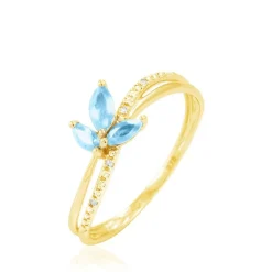 Online Histoire d'Or Bague Angie Or Jaune Topaze Et Diamant