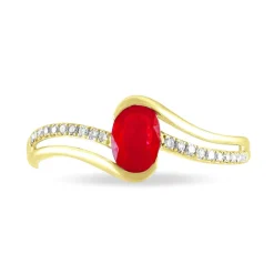 Histoire d'Or Bague Anja Or Jaune Rubis Et Diamant* Bagues|Bagues Avec Pierre